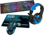 Combo Gamer Teclado + Headset + Mouse + Mousepad