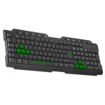 Teclado Gamer Membrana Dupla Resistente Respingos Anti-ghosting - Imagem 2