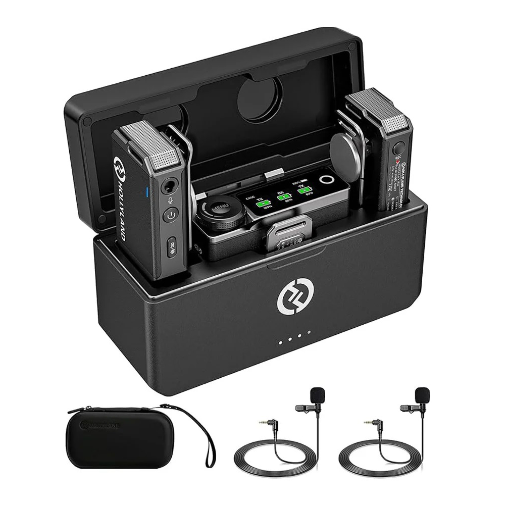 15270936106-sem-titulo-1.jpg Microfone Lapela Wireless Hollyland Lark max Duplo - Imagem 1