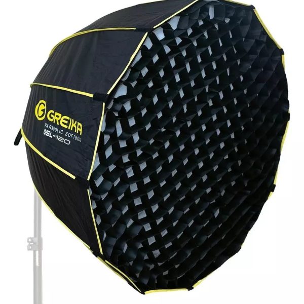 Softbox Bowens Parabólico Greika 120cm Com Grid - GSL-120
