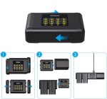 Carregador Modular Xtar SN4 Para Bateria LP-E6 - Imagem 2