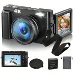 Camera Fotografica 4k Webcam 48mp Filmadora Zoom 16x