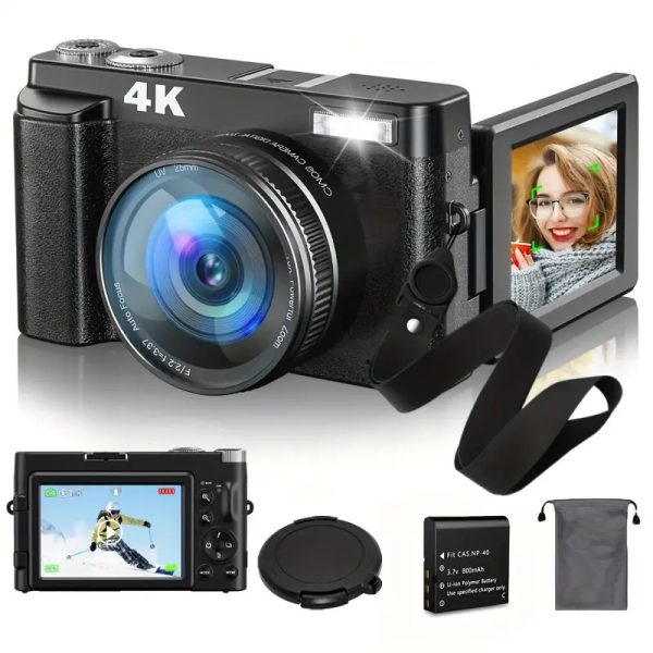 Camera Fotografica 4k Webcam 48mp Filmadora Zoom 16x
