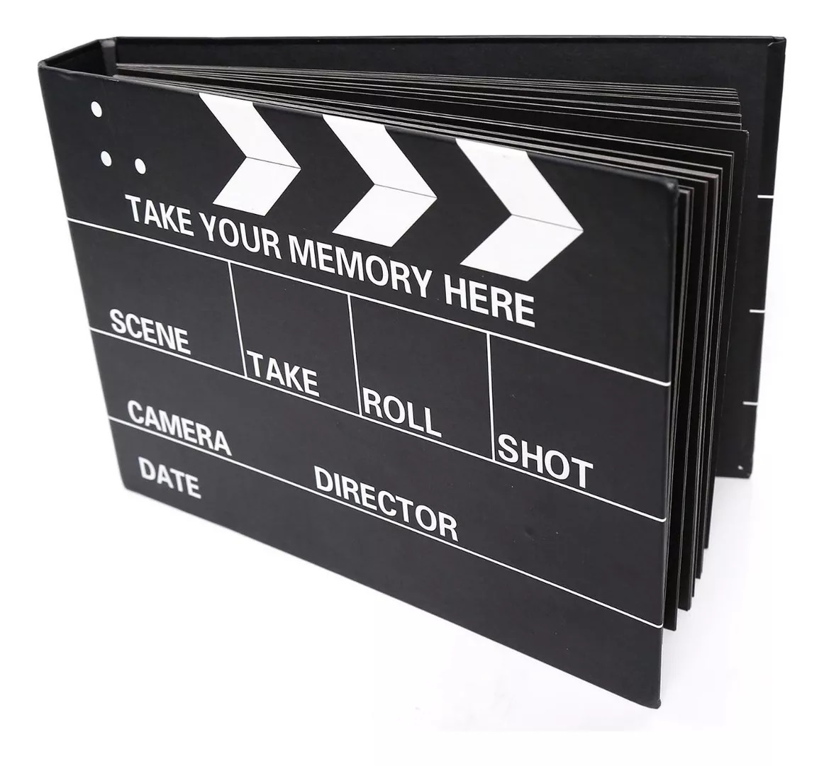 15289434651-d-nq-np-2x-993297-mlb72022283855-092023-f.jpg Álbum Para Scrapbook Livro Foto Instax Polaroid - Claquete - Imagem 1