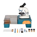 Microscópio De Crianças 100x 400x 1200x Educacional - Branco - 1188-3