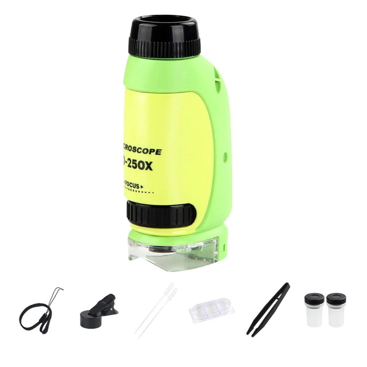 Microscópio Infantil Portátil Zoom 250x Com Luz - 229A - Imagem 5