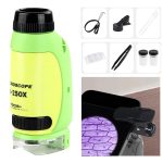 Microscópio Infantil Portátil Zoom 250x Com Luz - 229A
