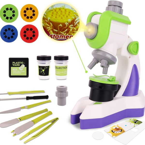 Microscopio 100x 400x 1200X Infantil Para iniciantes - 2306