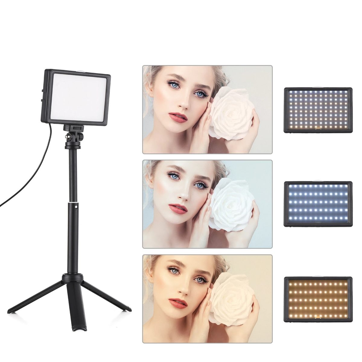 Kit Led ER-120 Com Tripé Ajustável Usb 5600k - Imagem 4