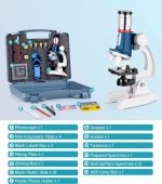 Kit Microscopio Infantil 58 peças Com Amostras Maleta 1200x - BG019 - Imagem 2