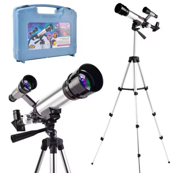 Telescópio Astronômico Refrator Para Crianças 60x Com Maleta - BG011