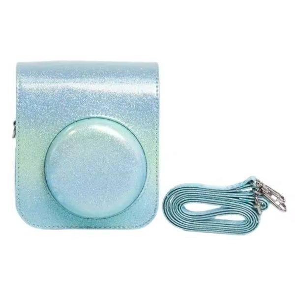 Capa Proteção Para Instax Mini 12 / 11 - Dazzle Azul e Verde