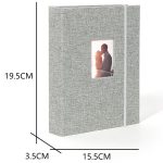 Álbum De Fotos P/ Instax Mini 11 12 Evo - 208 Fotos - Cinza - Imagem 5