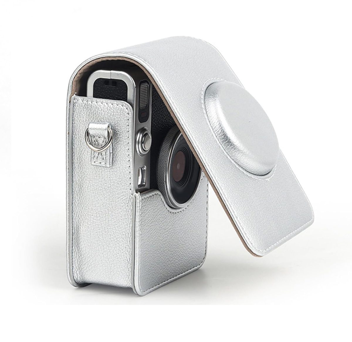 Case Bolsa Rígida Vertical Para Instax Mini Evo - Prata - Imagem 3