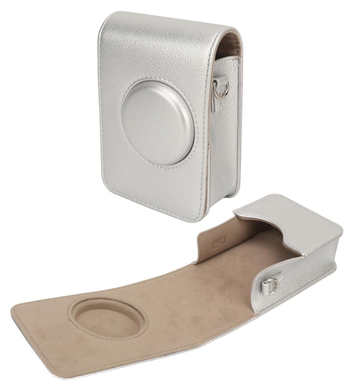 Case Bolsa Rígida Vertical Para Instax Mini Evo - Prata - Imagem 4