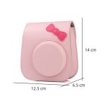 Capa Proteção Bolsa Rígida Para Instax Mini 12 - Laço Rosa - Imagem 6