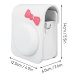 Capa Proteção Bolsa Rígida Para Instax Mini 12 - Laço Branco - Imagem 5