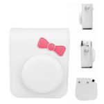 Capa Proteção Bolsa Rígida Para Instax Mini 12 - Laço Branco - Imagem 2