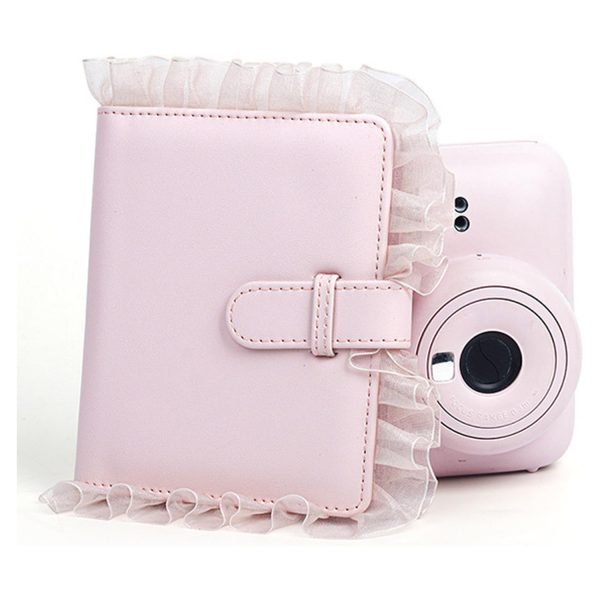 Álbum De Fotos Para Instax Mini 11 12 Babado - 64 Fotos Rosa