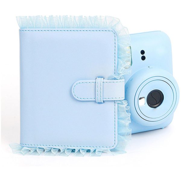 Álbum De Fotos Para Instax Mini 11 12 Babado - 64 Fotos Azul