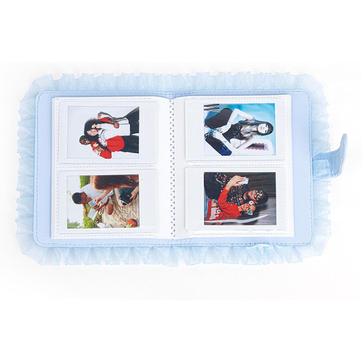 Álbum De Fotos Para Instax Mini 11 12 Babado - 64 Fotos Azul - Imagem 3