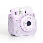 Capa Proteção Bolsa Para Instax Mini 12 Xadrez - Roxo - Imagem 3