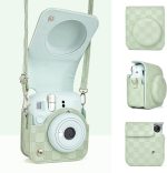 Capa Proteção Bolsa Para Instax Mini 12 Xadrez - Verde - Imagem 2