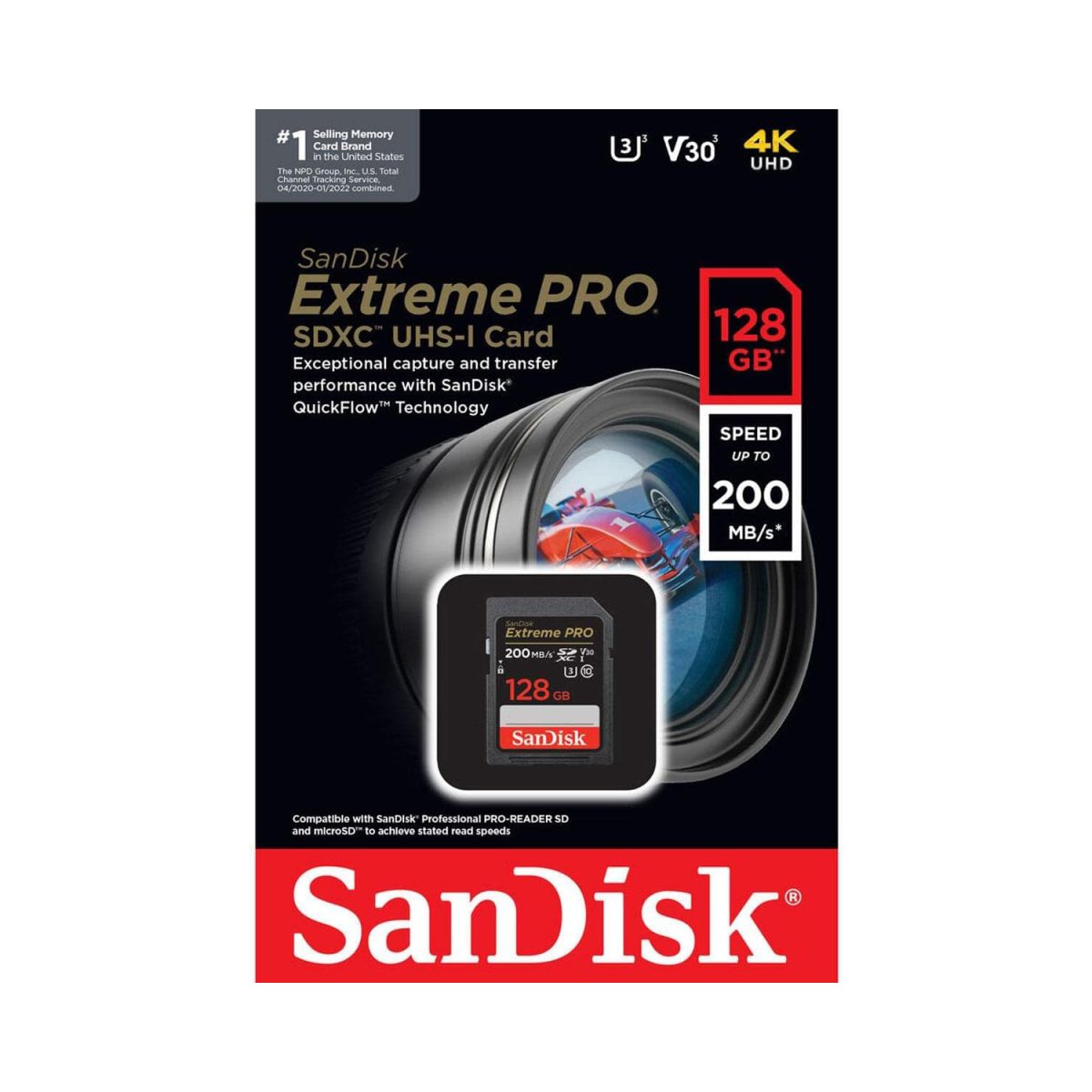 Cartão Memória Sdxc Sandisk 128gb Extreme Pro 200mbs - Imagem 4