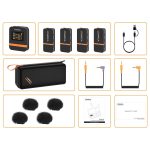 Microfone Sem Fio Vimo Q 4 Mic Ios Android Cameras - Imagem 5