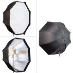 Octabox Softbox Sombrinha 95cm Flash Tocha Soquete Universal - Imagem 2