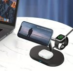 Base Dock Para Carregar iPhone iWatch Air Pods 3 em 1 - Imagem 2