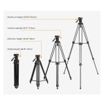 Tripé K&F Concept Forte Robusto Para Câmera - KF09.147 - Imagem 6