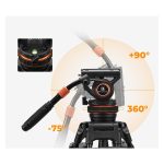 Tripé K&F Concept Forte Robusto Para Câmera - KF09.147 - Imagem 5