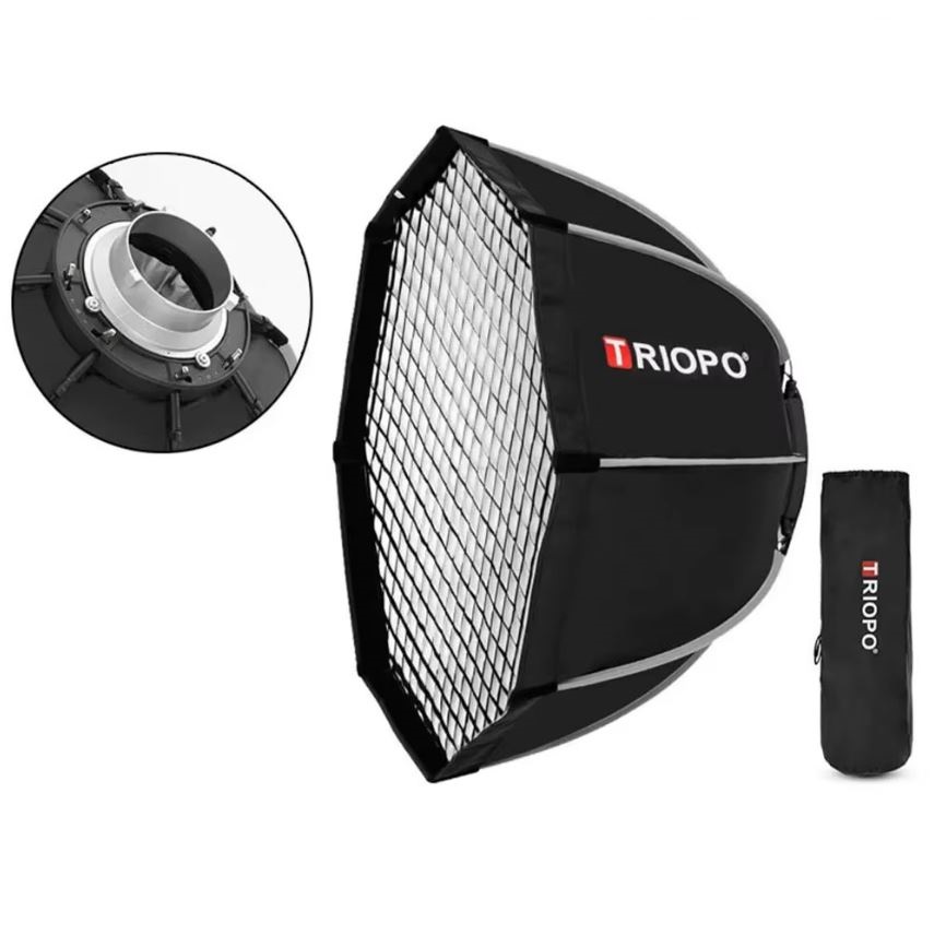 15327287235-capturar.jpg Octabox Triopo 90cm Bowens Com Difusor + Grid - K2-90 - Imagem 1