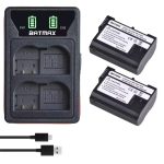 Kit 2 Bateria En-el15 Com Carregador Duplo