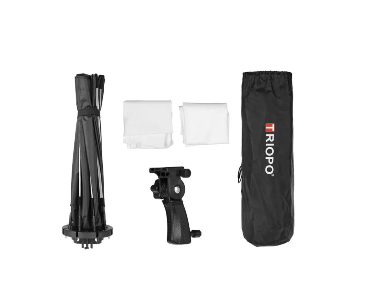 Octabox Triopo 65cm V1 Speedlight Com Dois Difusores - KX65 - Imagem 3