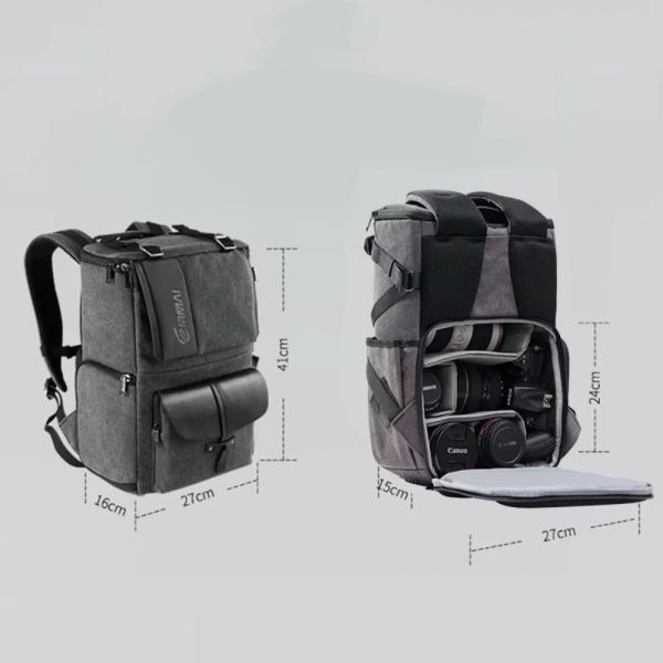 Mochila Eirmai SD06-B Para Equipamentos Foto Video - Preta