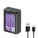 Bateria NP-FW50 Recarregável USB-C Para Sony