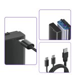 Bateria NP-FW50 Recarregável USB-C Para Sony - Imagem 2