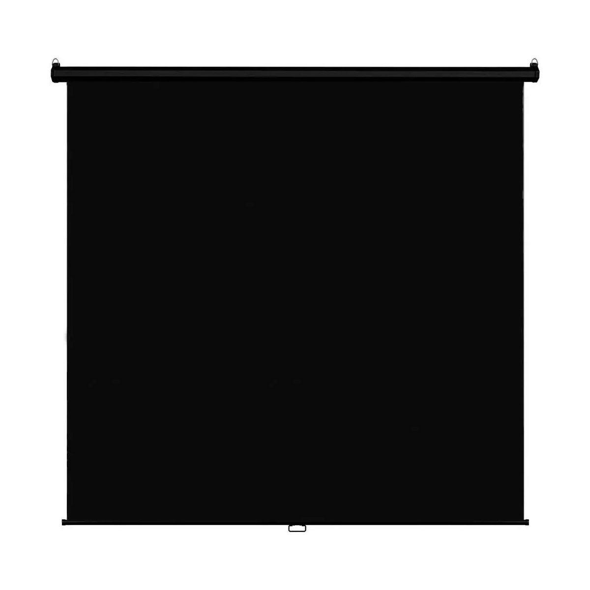 15430904735-15408433287-1.jpg Tela Projeção Retrátil De Parede Greika 150x200 - Preto WGS - Imagem 1