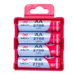Pilhas Mox Recarregáveis AA C/04 Unidades MO-AA 2700mAh