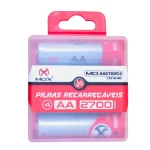 Pilhas Mox Recarregáveis AA C/04 Unidades MO-AA 2700mAh - Imagem 3
