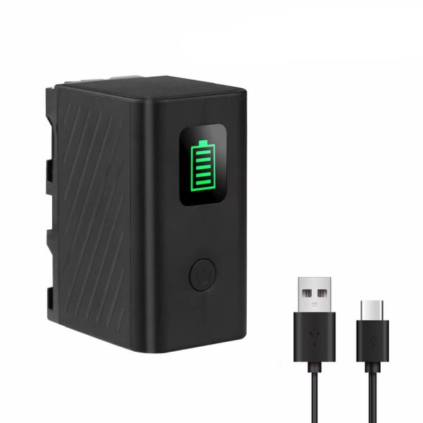 Bateria NP-F970 Com USB-C e Visor