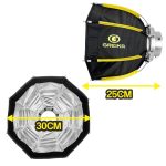 Softbox Octabox Greika 30cm Bowens Com Grid - Imagem 7