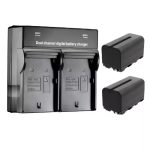 Kit 2x Bateria NP-F970 Com Carregador Duplo