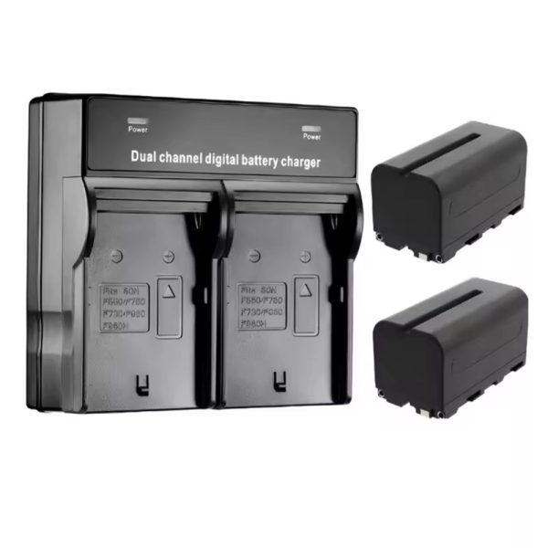 Kit 2x Bateria NP-F970 Com Carregador Duplo