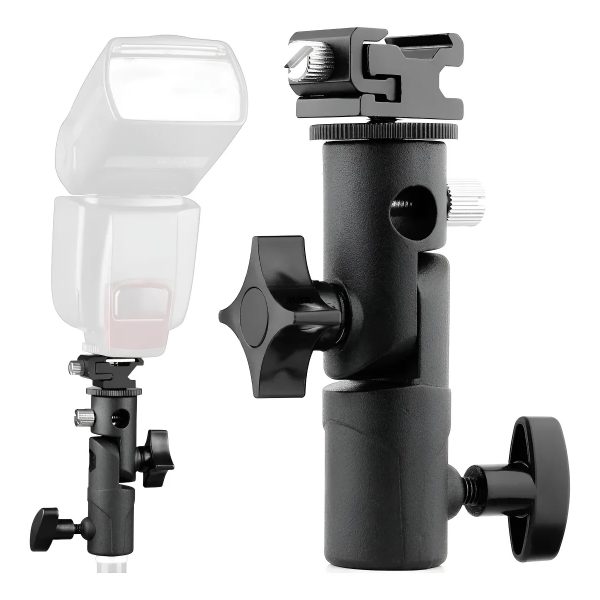 Suporte Para Flash Articulado Com Encaixe Sombrinha E Tripé
