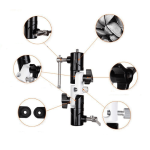 Suporte Adaptador Sombrinha e Flash Speedlite Metal SPT-3 - Imagem 5