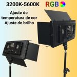 Iluminador Led Soleste U800 RGB 50W Com Fonte - Imagem 4