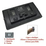 Iluminador Led Soleste U800 RGB 50W Com Fonte - Imagem 8